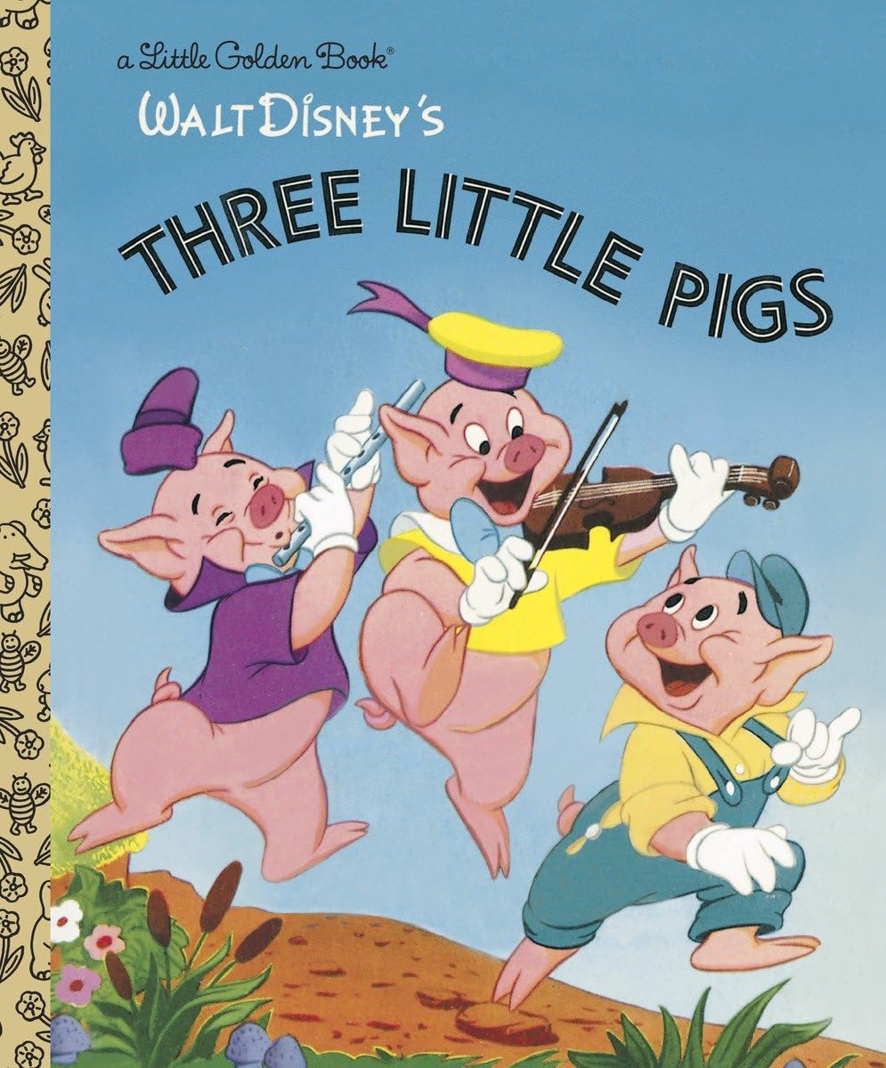 image of the cover of Disney's The Three Little Pigs
