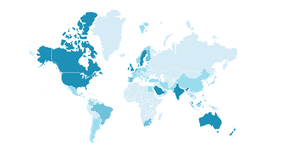 Membership heat map
