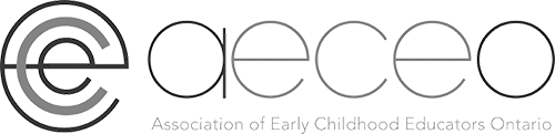 logo for the Association of Early Childhood Educators Ontario